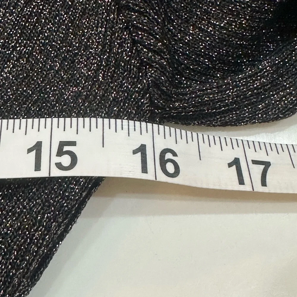 MAGNOLIA MAXI Women’s Black Sparkle Plunging Neckline Dress Size S NWT - Picture 5 of 9